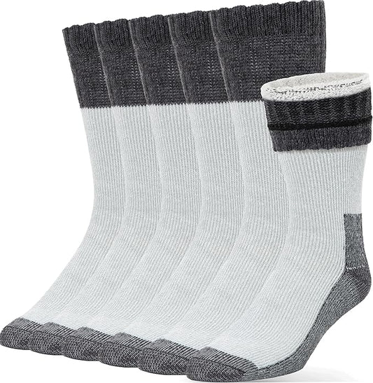 Alvada Merino Wool Hiking Socks Thermal Warm Crew Winter Boot Sock For Men & Women 3 Pairs