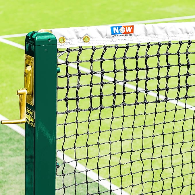 VERMONT Tennis Net – Championship Quality, Heavy-Duty HDPE | 42ft Doubles or 33ft Singles | 4 Thickness Options (2mm–3.5mm)