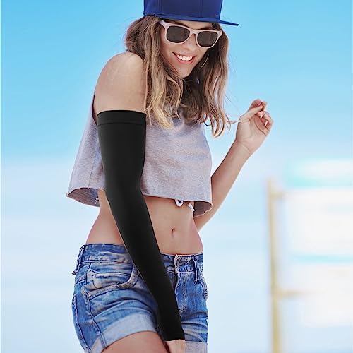 GOUNOD Sun Protection Cooling Arm Sleeves with Thumb Holes - Gardening Outdoors Sports Workouts Sunscreen Arm Sleeves