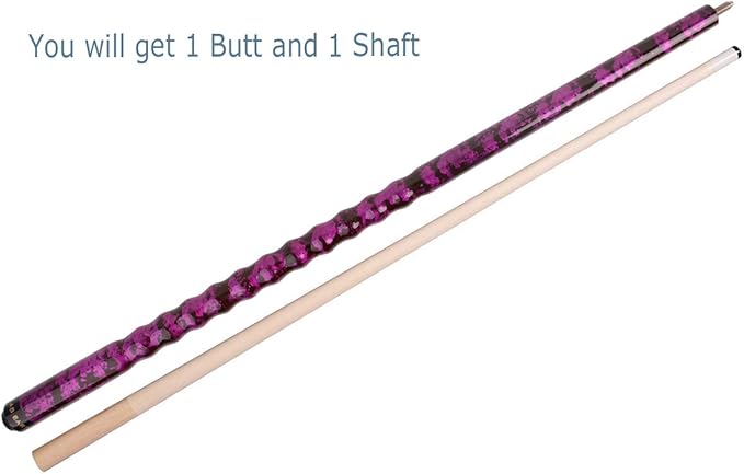 58" Pool Cue/Pool Stick Ergonomic Design Hardwood Canadian Maple 13mm Tip 18-21oz Billiard Cue B1SN
