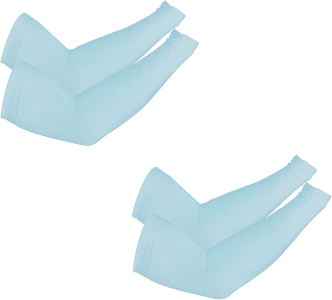 PFFY 2 Pairs UV Protection Cooling Arm Sleeves for Men and Women UPF 50 Sun Sleeve