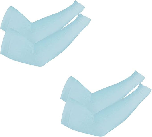 PFFY 2 Pairs UV Protection Cooling Arm Sleeves for Men and Women UPF 50 Sun Sleeve