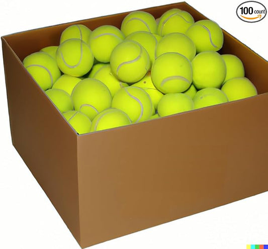 VIV Advanced Tennis Balls Bulk, 30/50/100 + Practice Pressure Ball Bouncing 53in High Durable; Official Size 2.5 in Pet Dog Balls; Tougher Tennis Ball for Dogs, Tennis Ball Training Machine, Walkers