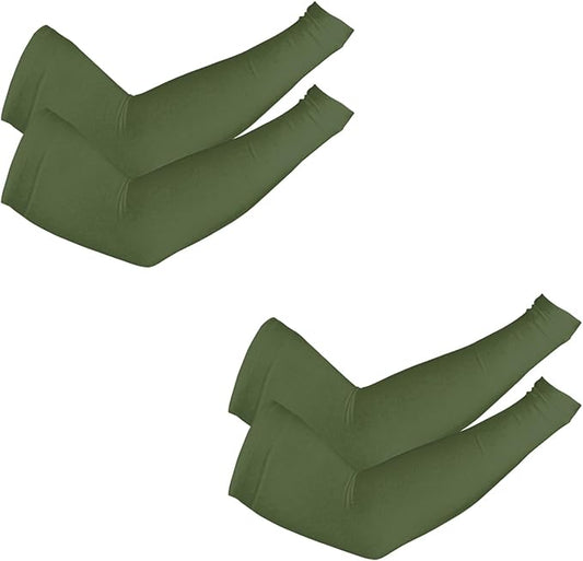 PFFY 2 Pairs UV Protection Cooling Arm Sleeves for Men and Women UPF 50 Sun Sleeve