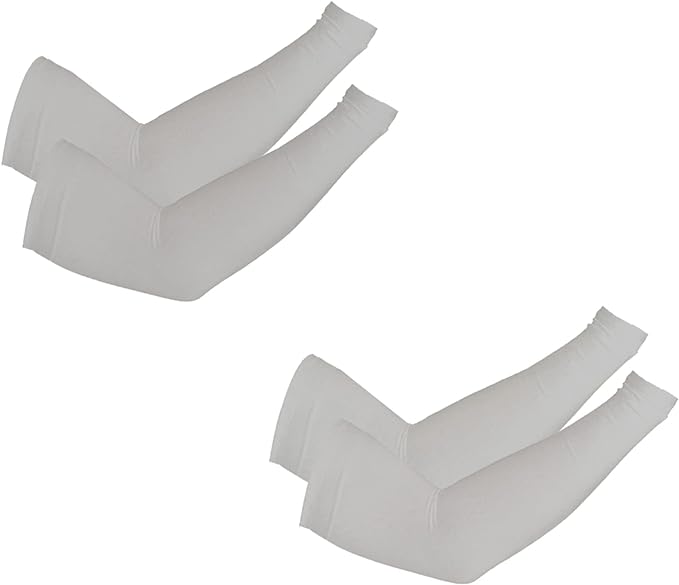 PFFY 2 Pairs UV Protection Cooling Arm Sleeves for Men and Women UPF 50 Sun Sleeve