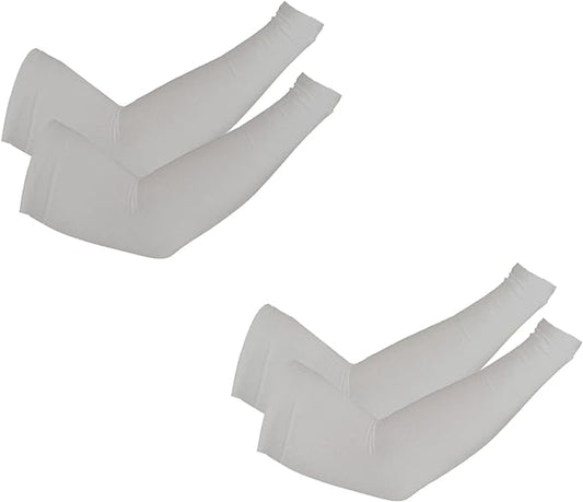 PFFY 2 Pairs UV Protection Cooling Arm Sleeves for Men and Women UPF 50 Sun Sleeve