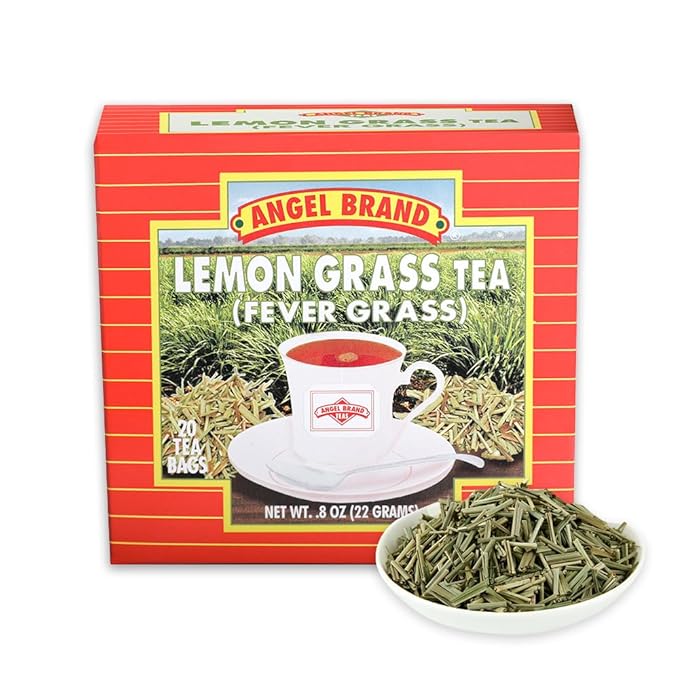 Angel Brand Lemongrass Tea Bags, 20 Bags – Lemon Grass Tea with Ginger, Rose Hips, & Cloves - lemongrass tea bags Famous in Jamaican culture with Balanced Flavor, Rich Nutrients & Health Benefits