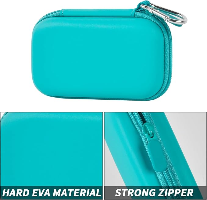 MP3 & MP4 Player Case for SOULCKER/G.G.Martinsen/Grtdhx/iPod Nano/Sandisk Music Player/Sony NW-A45 and Other Music Players with Bluetooth. Fit for Earbuds, USB Cable, Memory Card - Green