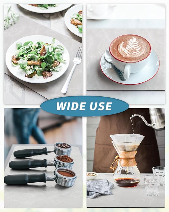 AMOAMI Coffee Mat Hide Stain Rubber Backed Absorbent Dish Drying Mat for Kitchen Counter - Fits Under Coffee Maker or Machine