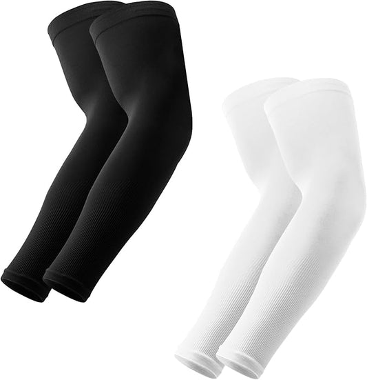Arm Sleeves for Men Women, UV Sun Protection Compression Cooling Summer Arm Sleeves for Volleyball Basketball Sports