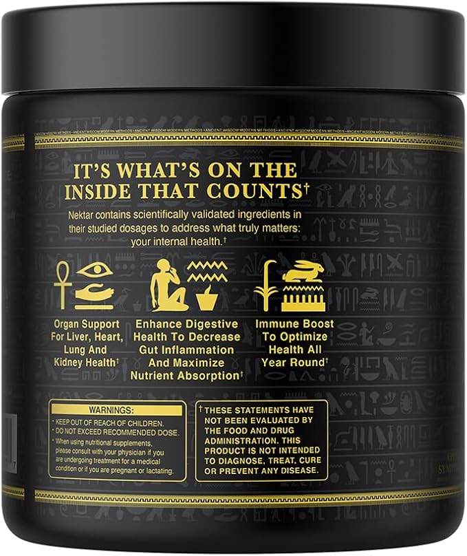 Ambrosia Nektar - Superfood Powder | Complete Health Supplement | Organ Support - Liver, Kidney Health | 30 Servings (Apple Symphony)