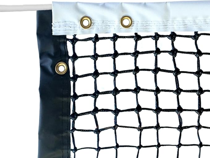Tennis Net Outdoor Heavy Duty Professional Tennis Court Net Replacement Portable Tennis Net Nylon for Standard Tennis Courts [Includes 2 Fiberglass Dowels]