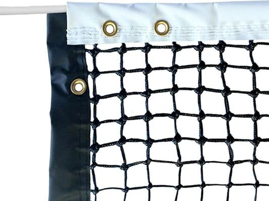 Tennis Net Outdoor Heavy Duty Professional Tennis Court Net Replacement Portable Tennis Net Nylon for Standard Tennis Courts [Includes 2 Fiberglass Dowels]
