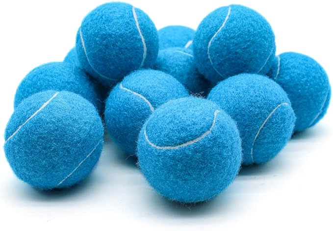 Magicorange Tennis Balls, 12 Pack Advanced Training Tennis Balls Practice Balls, Come with Mesh Bag for Easy Transport, Good for Beginner Training Ball