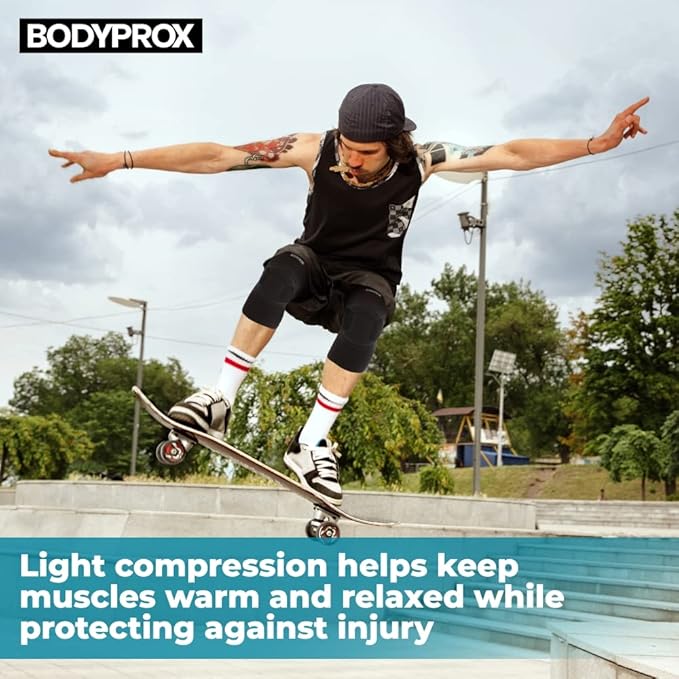 Bodyprox Protective Knee Pads, Thick Sponge Anti-slip, Collision Avoidance Knee Sleeve