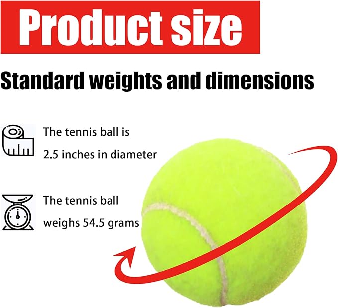 GKK 27 Pack Tennis Balls,Training Tennis Ball Pressure-less Practising Bulk Tennis Balls for Youth/Beginners/Pet Dogs High Altitude Playing Balls
