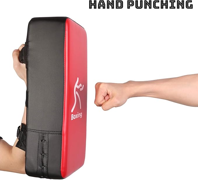 Odoland 3-in-1 Kids Youth Boxing Set - Punching Mitts, Kick Pads, Gloves for Boxing, Kickboxing, Karate, Muay Thai, MMA Training