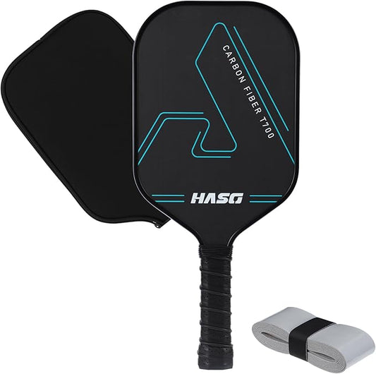 Pickleball Paddles, T700 Raw Carbon Fiber Pickleball Paddle Professional Pickleball Rackets with 16mm Honeycomb Core - Enhanced Power & Spin & Precision Pickleball Paddles Set with Cover and Grip Tape