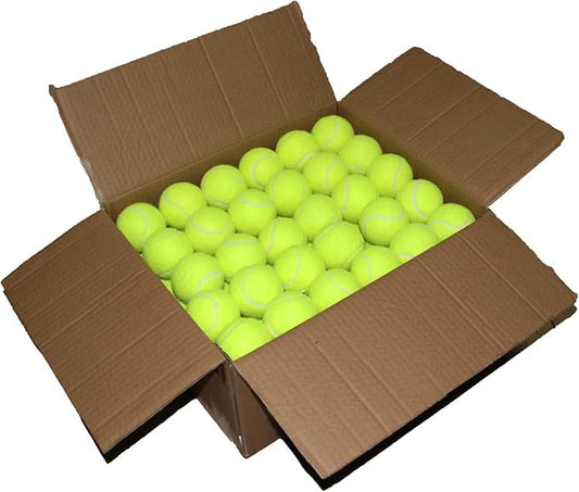 Tennis Balls, 90 Pack Training Tennis Balls Bulk, High Elasticity Practice Tennis for Beginner, Exercise Playing Balls for Pet Dog