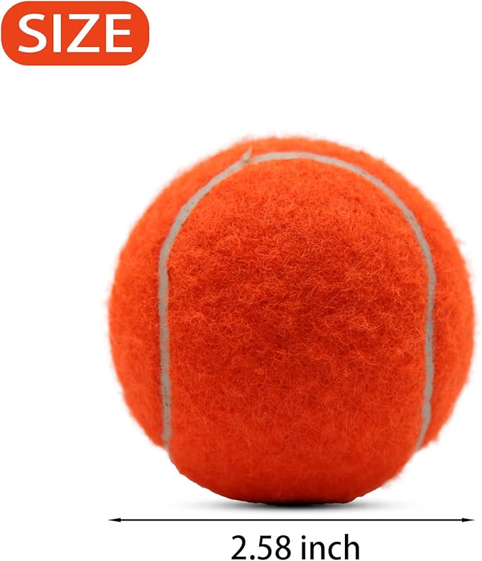 Tennis Balls, 18 Pack Training Tennis Balls Practice Balls with Mesh Bag for Easy Transport, Pet Dog Playing Balls, fit for Beginner Training Ball