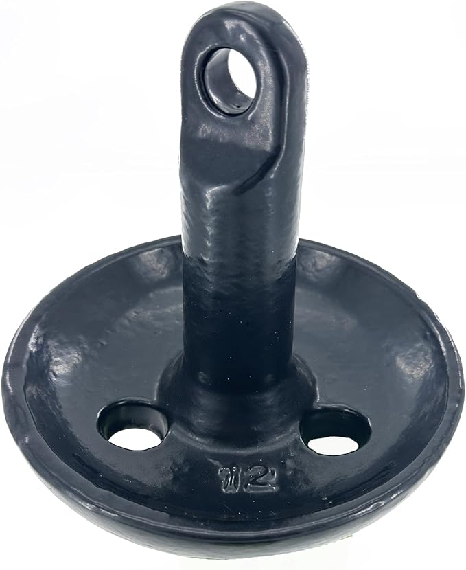 XIALUO Marine Mushroom Anchor Kit 12 lb Black PE Coated Kayak Anchor Accessories with 50 ft Rope for Fishing Kayaks, Canoe, Jet Ski, SUP Paddle Board and Small Boats