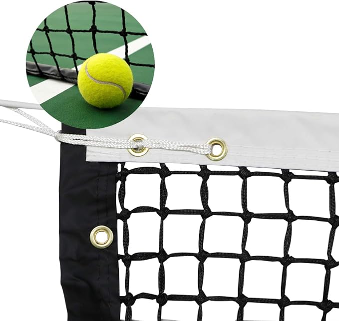 ProGoal Tennis Net 42FT Professional Heavy Duty Nylon Net, Compatible with All Standard Tennis Posts, Included Indoor Outdoor Court