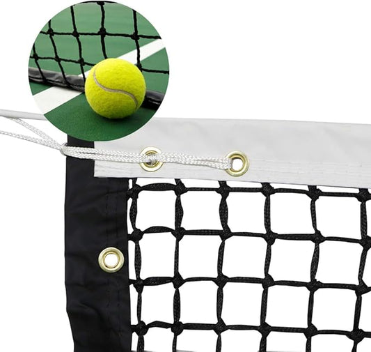 ProGoal Tennis Net 42FT Professional Heavy Duty Nylon Net, Compatible with All Standard Tennis Posts, Included Indoor Outdoor Court