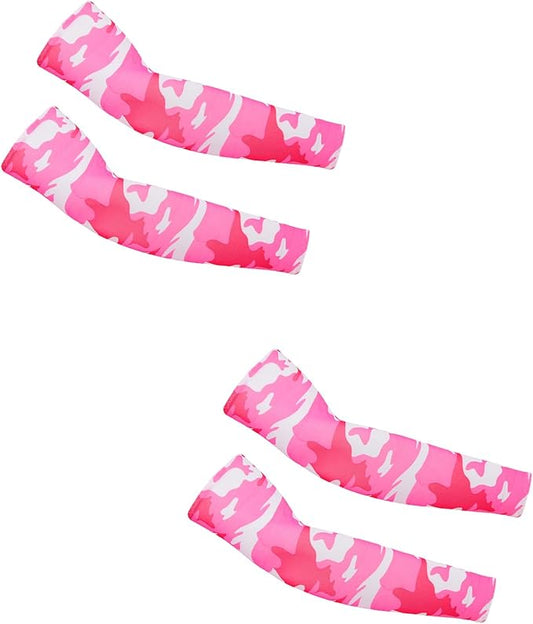 PFFY 2 Pairs UV Protection Cooling Arm Sleeves for Men and Women UPF 50 Sun Sleeve
