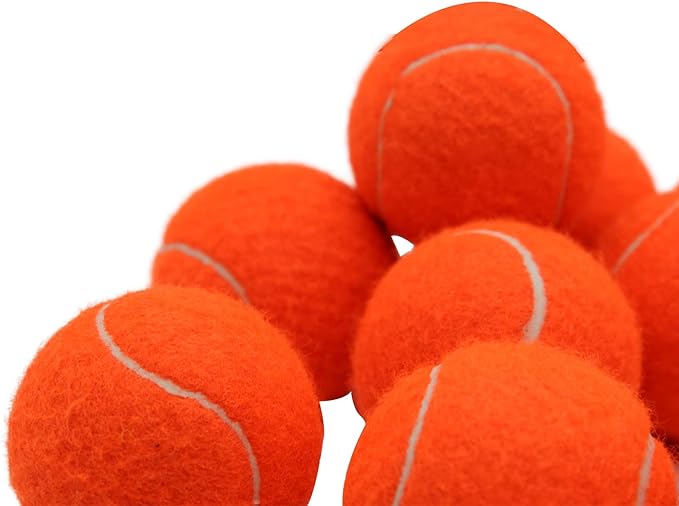 Tennis Balls, 18 Pack Training Tennis Balls Practice Balls with Mesh Bag for Easy Transport, Pet Dog Playing Balls, fit for Beginner Training Ball