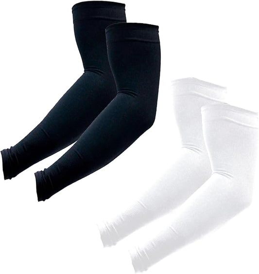 PFFY 2 Pairs UV Protection Cooling Arm Sleeves for Men and Women UPF 50 Sun Sleeve