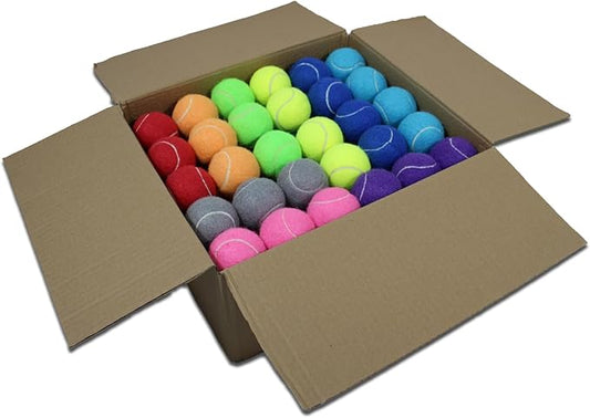 Tennis Balls, 90 Pack Bulk Tennis Balls Training Tennis Balls, Dog Tennis Balls, Tennis Balls for Dogs Bulk