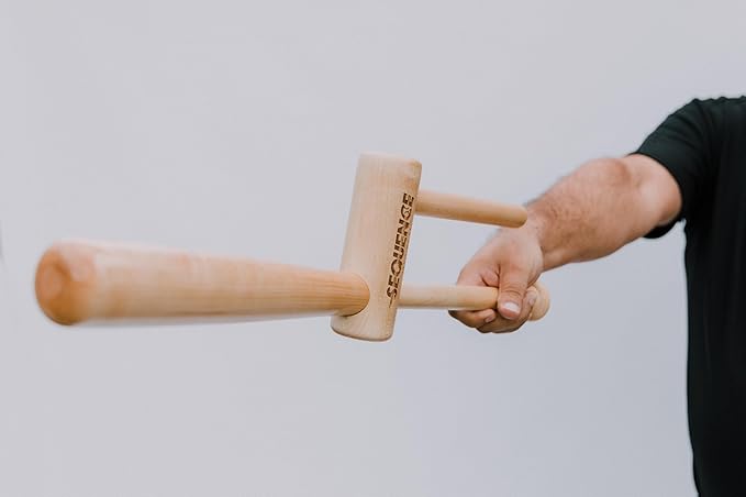 No Errors Sports Sequence Training Bat, Ultimate Two-Handed Baseball Trainer for Swing & Barrel Control, Ideal for Pro Players & Coaches