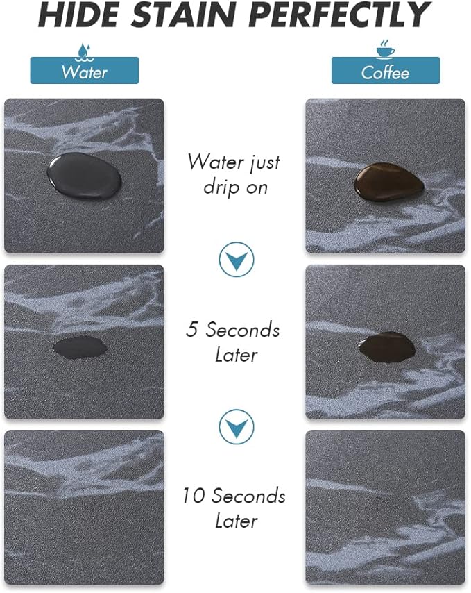 AMOAMI-Coffee Mat Hide Stain Rubber Backed Absorbent Dish Drying Mat for Kitchen Counter-Coffee Bar Accessories Fit Under Maker Machine Pot Espresso Machine Dish Rack