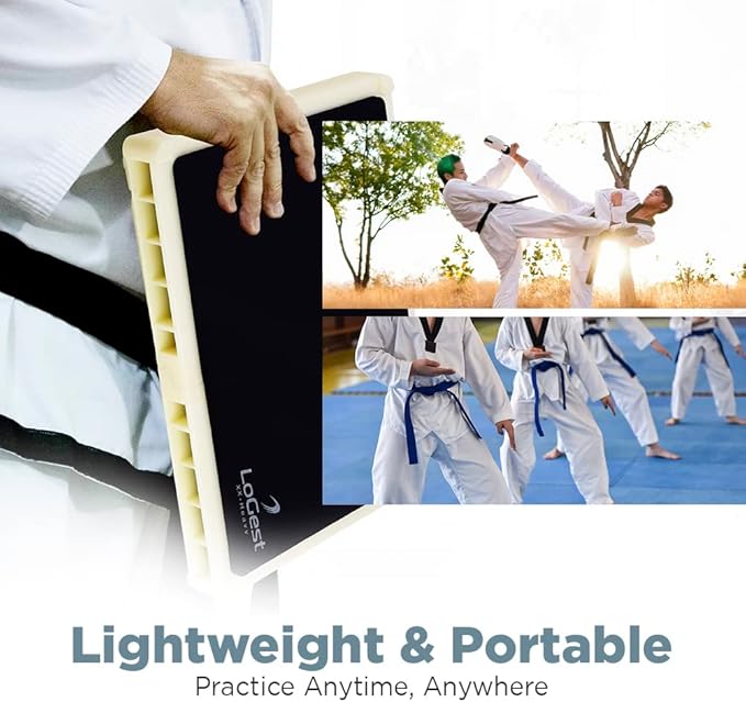 Logest Rebreakable Boards Martial Arts - Taekwondo Karate MMA Boards - Reusable Plastic Training Breaking Boards for Kids & Adults Available in 6 Levels of Difficulty Taekwondo Boards for Breaking