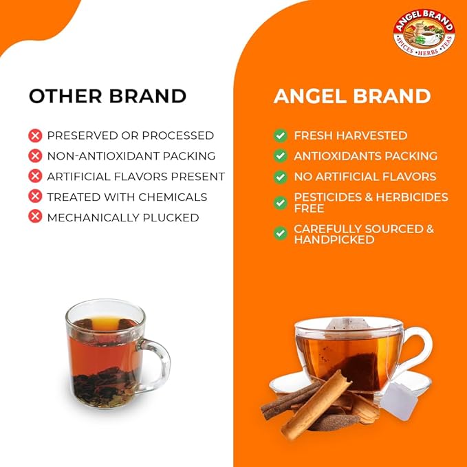 Angel Brand Mauby Bark Tea Bags 20 Pack of 3 – Herbal Mauby Tea for Digestion &