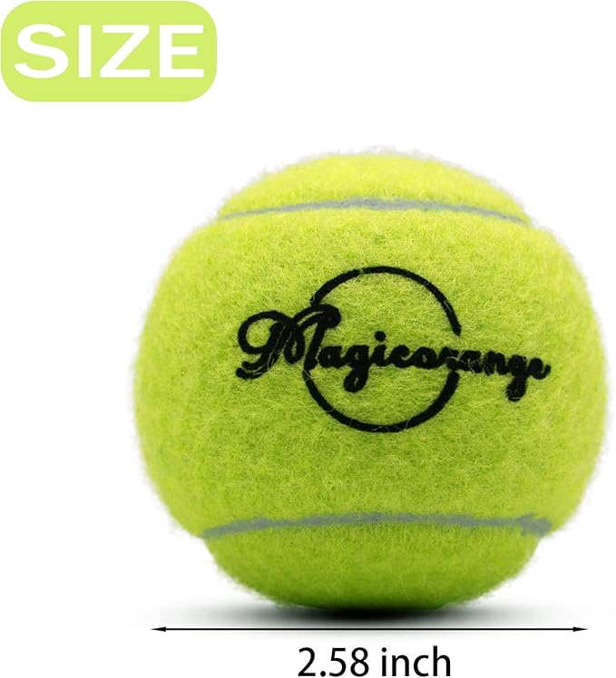 Magicorange Tennis Balls, 120 Pack Bulk Tennis Balls Pressureless Tennis Ball, Pet Dog Playing Balls, Good for Beginner Training Ball