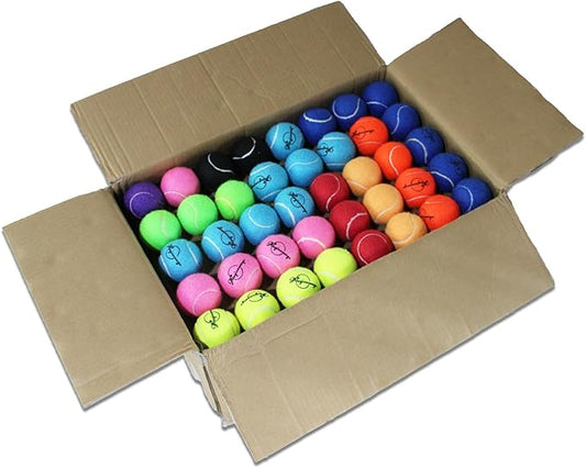 Magicorange Tennis Balls, 120 Pack Bulk Tennis Balls Pressureless Tennis Ball, Pet Dog Playing Balls, Good for Beginner Training Ball