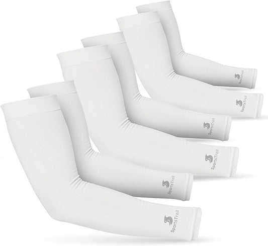 SportsTrail Cooling Arm Sleeves for Men & Women – Breathable, UV Sun Protection, Sports Arm Sleeves for Women, Men & Youth