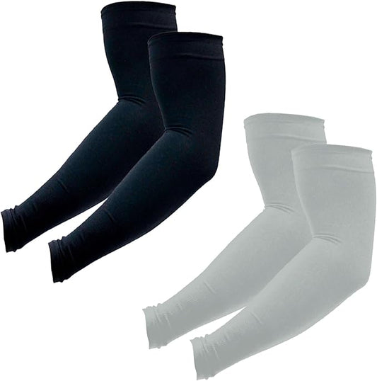 PFFY 2 Pairs UV Protection Cooling Arm Sleeves for Men and Women UPF 50 Sun Sleeve