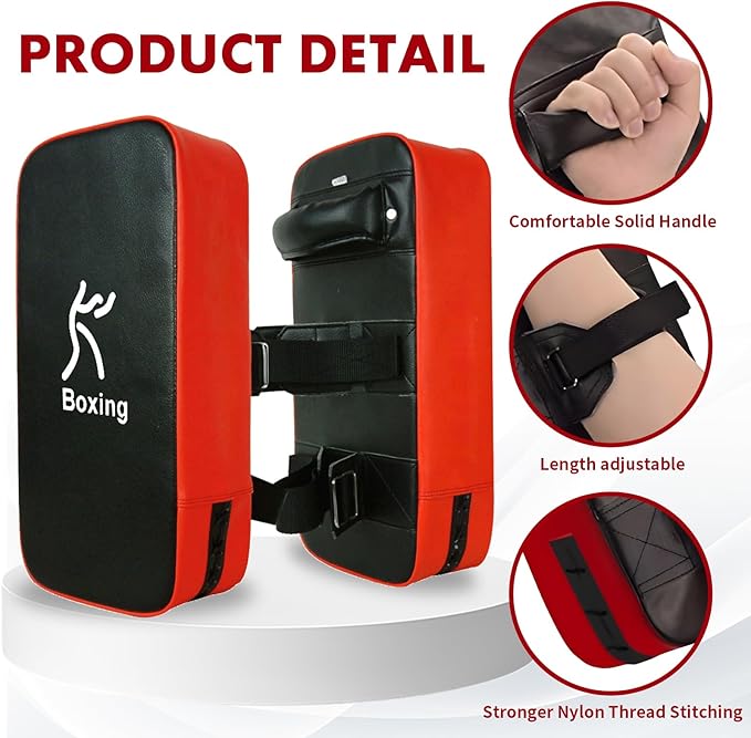 LuiceABC One Karate Taekwondo Boxing Kick Punch Adjustable Soft Shield Durable Training Pad for Boxing, Training and Protecting Your Palm, Wrist and Decreasing The Shock