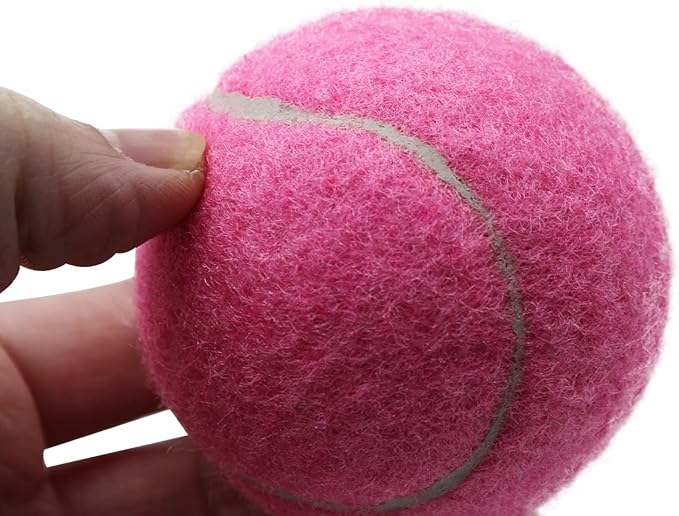 Tennis Balls, 18 Pack Training Tennis Balls Practice Balls with Mesh Bag for Easy Transport, Pet Dog Playing Balls, fit for Beginner Training Ball