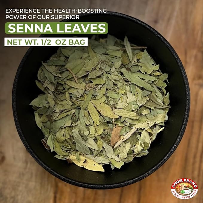 Angel Brand Senna Leaf – 0.5 oz Pouch – Dried Senna Leaves for Tea, Herbal Infusions, and Traditional Uses
