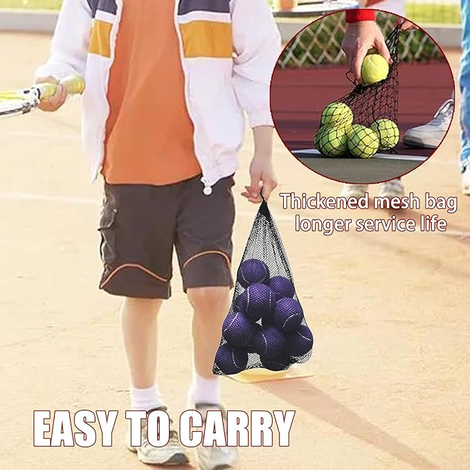 Magicorange Tennis Balls, 12 Pack Advanced Training Tennis Balls Practice Balls, Come with Mesh Bag for Easy Transport, Good for Beginner Training Ball