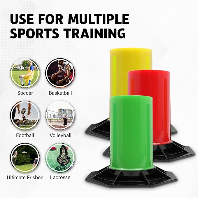 The Snake Trainer - Lightweight Stickhandling Training Tool - Hockey Training Equipment for Puck Control, Reaction Time and Coordination - Portable, Durable and Adjustable