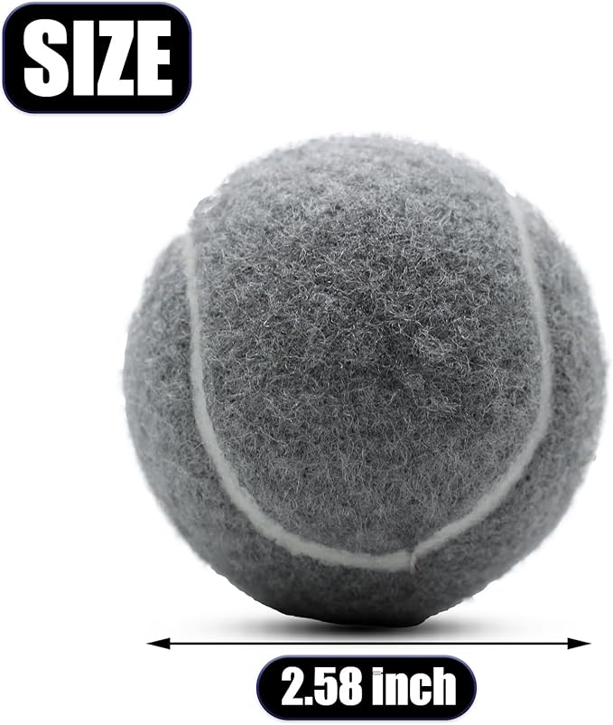 Tennis Balls, 18 Pack Training Tennis Balls Practice Balls with Mesh Bag for Easy Transport, Pet Dog Playing Balls, fit for Beginner Training Ball