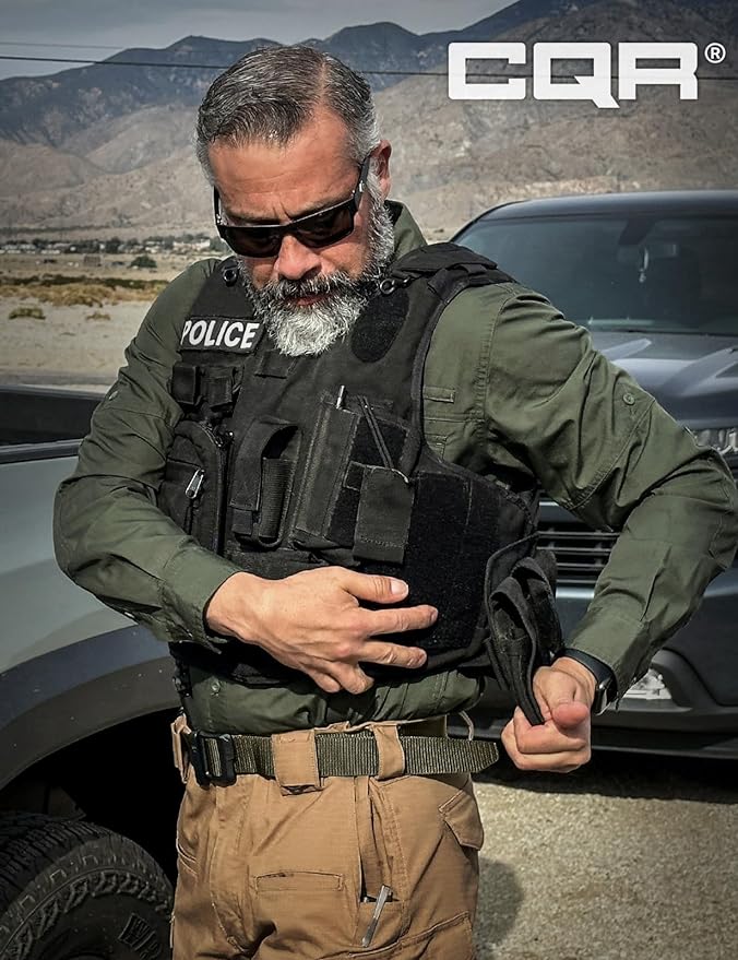 CQR Tactical Belt, Military Style Heavy Duty Belt, Webbing EDC Quick-Release Buckle