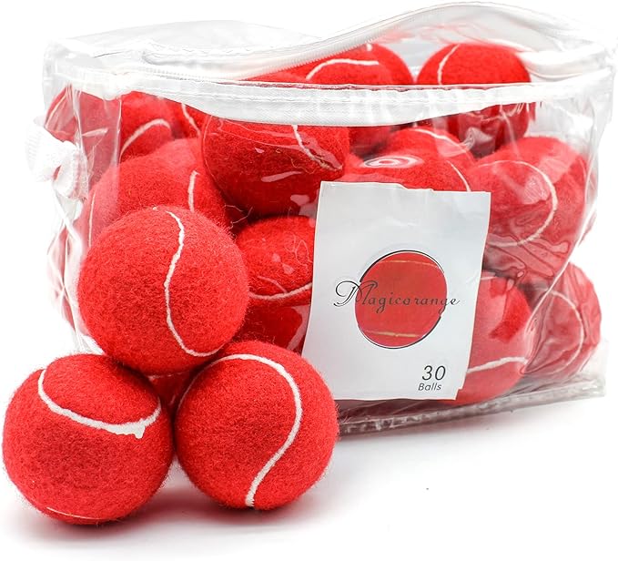 Magicorange Tennis Balls, 30 Pack Advanced Training Tennis Balls Practice Ball, Pet Dog Playing Balls,Good for Beginner Training Ball