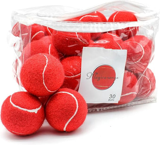 Magicorange Tennis Balls, 30 Pack Advanced Training Tennis Balls Practice Ball, Pet Dog Playing Balls,Good for Beginner Training Ball