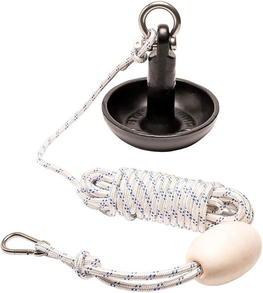 Newport Premium 10lb Mushroom Anchor Kit w/Bag, Rope, Buoy, & Stainless Hardware