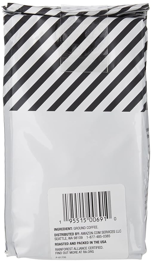 Amazon Fresh Colombia Ground Coffee, Medium Roast, 12 Ounce (Pack of 3)